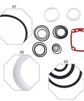 Heavy Duty Pneumatic Framing Nailer Maintenance Kit With O Ring Set Cylinder Seal And Rubber Gasket For Paslode 3250 F16 Air Tools includes various seals and gaskets.