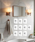 No Drill Wall Hooks Set Of 10 Heavy Duty Adhesive Hangers For Kitchen Bathroom And Home Damage Free Picture Hanging Hardware With Removable Non Marking Tape Easy Install Reusable Holds Towels Keys Mugs And More. White wall hooks set in bathroom