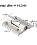 Concealed Rotating Cabinet Hinges 2 Pack With Free Stop Positioning And Adjustable Torque Damping Flat Silver Finish 35mm view