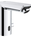 Baucosmopolitan E Touchless Electronic Faucet with Temperature Control Lever Battery Powered Hands Free Infrared Sensor Water On Off
