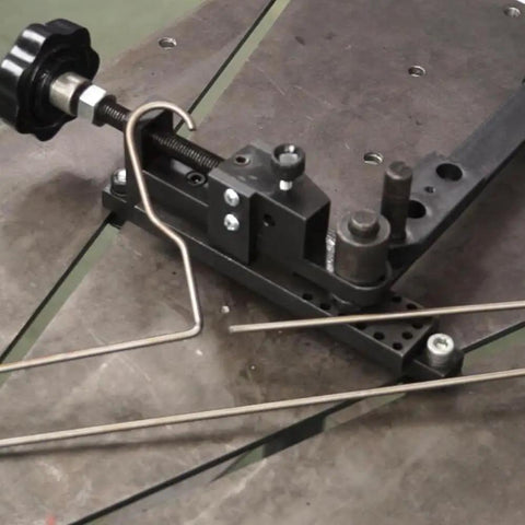 Mini Universal Wire Bender Tool Hardened Steel For Jewelry Making And Auto Repairs And DIY Projects with metal wire in use