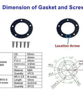 Marine Gas Tank Fuel Level Sending Unit 8 Inch 240-33 Ohm Stainless Steel Replacement for Boat Fuel Tank Sender Direct Swap for Arm Type, OKI Reed Switch Durability gasket and screw dimensions