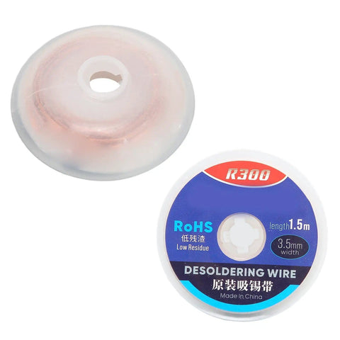 Copper Desoldering Wick Half Meter For Electronics Fast Heat Conduction High Absorption No Fuss Easy Cleanup For PCBs Tip
