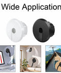Super Sleek Black Plastic 3 4 Inch Wall Cable Grommets Starlink Routing Kit Pass Through Holes For Neat Wire Management On Desks And Tables To Keep Cords Hidden And Setup Looking Clean And Modern, black and white grommets