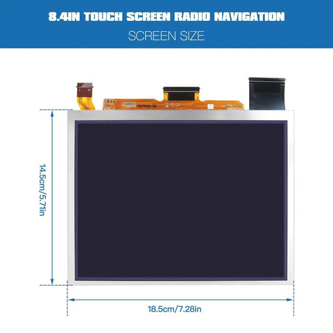 8.4 Inch Uconnect 4C Touch Screen LCD Display For Jeep Grand Cherokee Challenger Durango Charger Wrangler Compass 2018 To 2024 dimensions and features