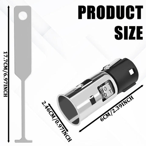 12V Cigarette Lighter Socket With Removal Tool For Cars, Easy Plug And Play Replacement Power Outlet Kit With Disassembly Tool