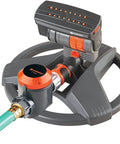 ZoomMaxx Adjustable Sprinkler With Built In Timer And Weighted Base Delivers Precise Watering For 96 To 2300 Sq Ft No Fuss Setup