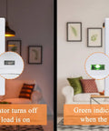 Smart Dimmer Switch That Jumps With Alexa And Google Home, No Hub Needed, 2.4GHz WiFi, showing green indicator status