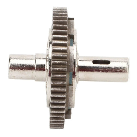 Side view of Beefed-Up 57T 0.8Mod Metal Steel Slipper Set for 1/10 RC cars in silver, ideal for Senton, Granite, Big Rock, and Typhon.
