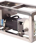 Electric Viscous Liquid Honey Transfer Pump for Food Grade Fluids, 6 to 10 L Per Minute Flow, High Viscosity CAM Rotor Gear Pump, Handles 800 to 4000 cP Viscous Liquids Like Honey and Syrups, stainless steel frame