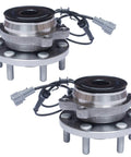 Pair Front Wheel Bearing And Hub Assembly For Nissan Frontier Pathfinder Xterra And Suzuki Equator 6 Lug With ABS RWD