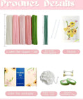 Dope 350 Piece Pipe Cleaner Flower Kit With Tutorial, Five Color Options, yarn, green wires, floral tape, included items