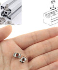 Heavy Duty M4 T Slot Nuts Set 100 Pieces Nickel Plated Carbon Steel Half Round Sliding Fasteners For 2020 Series Aluminum Extrusion Profiles And DIY Projects Built To Last