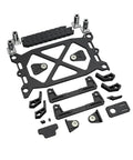 Heavy Duty Z Axis Bracket Kit For 3D Printer Mods Cnc Machined Aluminum assembly parts laid out on a flat surface.