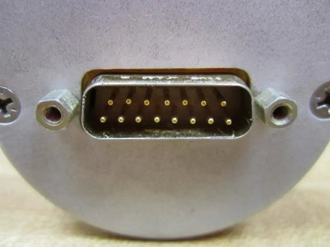 Model L25G1000AB7404ED15 Encoder for Industrial Machinery, 1000 CPR, AB Outputs, Quarter Inch Shaft, Fifteen Pin Connector, PN 92401008049, Beefy Built Tough Industrial Encoder Module front view