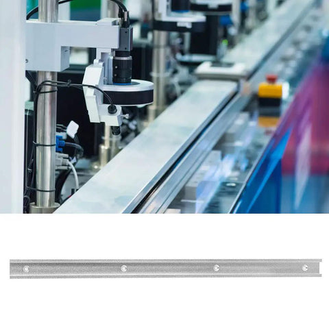30 Type Aluminum T Slot Track For Woodworking Fixing Fixture With 500mm Length displayed vertically on workbench