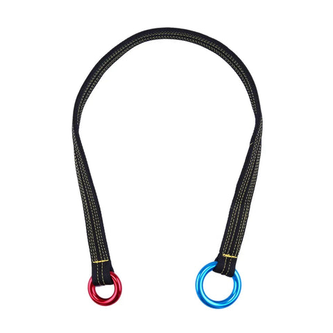 Pro Grade Arborist Friction Saver Tree Climbing Sling With Bomber Polyester Webbing And Lightweight Aluminum Carabiner For Rock Solid Grip Zero Snag Performance And Smooth Sailing Up Any Dense Canopy 110 Cm