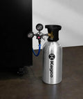 33 Cu Ft Lightweight Aluminum Nitrogen Tank Cylinder For High Pressure Up To 2216 PSI 153 Bar Corrosion Resistant Rust Free Gas Cylinder Ideal For Pros And DIY Projects Easy To Handle Corrosion Proof Aluminum Build For Longevity And Reuse next to regulator