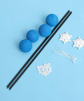 RC Helicopter Landing Training Gear Kit With Sponge Balls And Carbon Fiber Rods Floating Holder Pro Grade Friendly Practice Set For Stable Landings And Quick Setups Blue