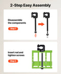Adjustable Chainsaw Mill 2 To 6 Inches Wide For Precise Vertical Lumber Cutting Guide assembly steps diagram