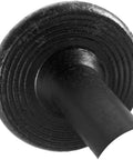 Close-up of 15x8 Built To Last Black Wafer Head Structural Lag Screws For Log Construction Timber Framing