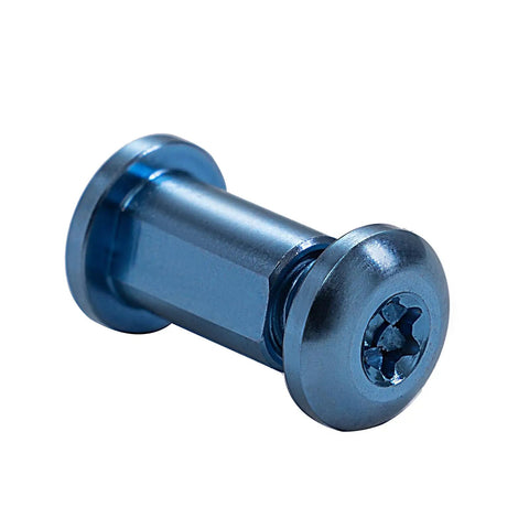 Hella Tough Titanium Torx Screw Set And Drop In Hardware Kit For Benchmade Bugout Replacement Parts With Pivot Nut And T10 T6 Body Screws Premium Everyday Carry Upgrade, blue titanium T6 screw.