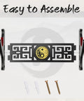 Assembly components for Taichi Sword Wall Mount With Velvet Padding Katana Holder Display Hanger, includes screws and anchors.