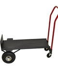 Heavy Duty Hand Truck Converts From Two Wheel To Four Wheel Platform With Solid Steel Deck Preventing Load Slippage 800 Pound Capacity