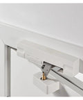 External Opening Door Buffer Closer For Auto Closing, Smooth Quiet Performance, right hand opening, white finish, door hardware