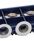 10 Pack 16mm Round Carbide Lathe Inserts For Wood Turning Tools Indexable Replacement Blades With M5x9mm Screws in storage tray.