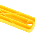Close-up of yellow component from 8 Piece Woodworking Dowel Jig Kit With Portable Hands On Design For Pro Grade Precision Pocket Hole Drilling