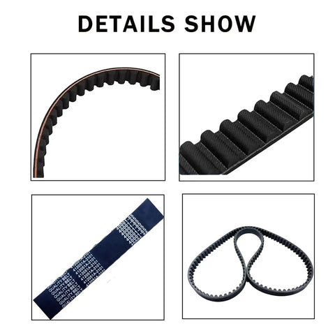 Heavy Duty Aramid Rear Drive Belt With 136 Teeth And 1.5 Inch Width For Harley Tour Models close-up detail of teeth and curvature