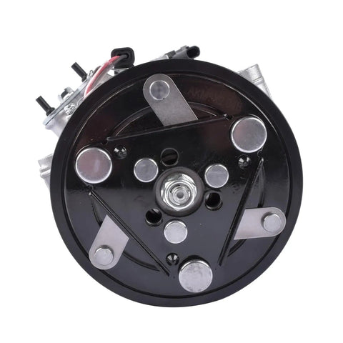 Premium AC Compressor Assembly With Clutch Fits Chevy Cruze Eco Lt Ltz Sedan 1.4 Liter Turbo Engine 2012 To 2016 close-up view.