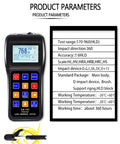 Pro Grade Leeb Hardness Tester Meter 170 To 960 HLD for Metals Durometer Tester With HL HB HRB HRC HRA HV HS Scales Includes Standard D Type Impact Device And D Test Block For Steel Iron Bronze Copper And 10 Materials, handheld unit
