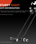 2 Pack Front Sway Bar Links For BMW 5 Series 525i 530i 535i 545i 550i M5 2004 2010 Front Stabilizer End Links Kit on black background