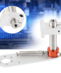Heavy Duty Aluminum Encoder Bracket With Anti Skid Adjustable Spring Holder Mount For 38mm OD Encoders And 6mm Shafts Built To Last And Easy To Install shown in close-up