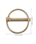 20pcs Golden Carbon Steel Lynch Pin Kit For Trucks Tractors And Trolleys Easy Install High Strength Lock Pins For Farm Equipment Trailers And Tows Includes Hair Pin And Clevis Pin Styles, 1.77 x 1.49 in
