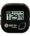 Voice 2S Plus Talking Golf GPS Rangefinder With Clip-On Hat Mount Real-Time Front Center Back Distances Slope Mode Black