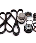 Premium Timing Belt Kit And Water Pump For VW Beetle Golf Jetta 1998 2004 Models 1.9L L4 SOHC Engine Replace Gearing System Smooth Run Do Not Break Down Uses Oem 038109244M Or 038109119M Good For Diy Mechanic Work Ready To Install Now timing belt and water pump kit with pulleys and seals