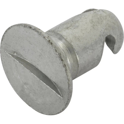 Top Shelf Durable Zinc Plated Steel Quarter Turn Fasteners.650 Inch Grip Flush Mount Panel Latch close-up showing smooth finish.
