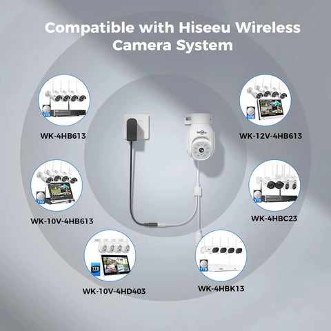 Wireless Outdoor Security Camera With 3MP Color Night Vision, WiFi Home Surveillance, Pan Tilt 360 Degrees, Motion Detection, Siren, Light Alarm, 2 Way Audio, IP66 Weatherproof, Alexa Compatible