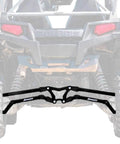 High Clearance Boxed Rear Radius Arms Beefed Up For Polaris RZR XP 900 And XP 4 900 2011 To 2014 Black Finish Heavy Duty Welded Strength Upgrade For Tough Trails And More Maneuverability, rear view
