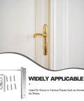 Stainless Steel Door Closer Self Closing For Commercial And Residential Use showing components and use on a door