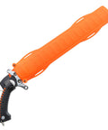 Heavy Duty Lineman Saw With 16.5 Inch Blade 1.8mm Thick XL Teeth in bright orange scabbard with D-ring and strap slots