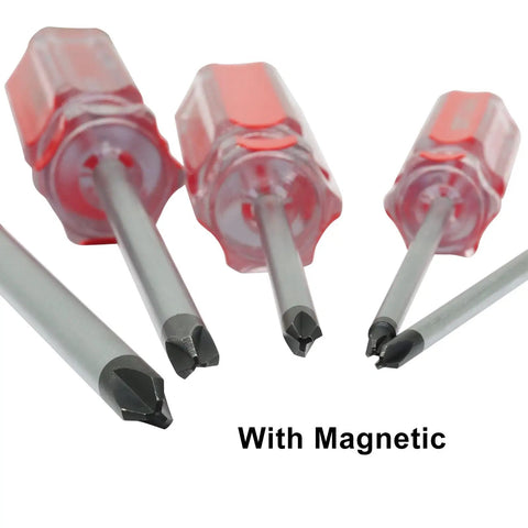Top Shelf U Type Magnetic Screwdriver Set With Five Spanner Bits Sizes M1.7 To M2.8 Built Like A Tank For Legit Diy Fixes And No Headache Repairs Guaranteed, showing magnetic tips.