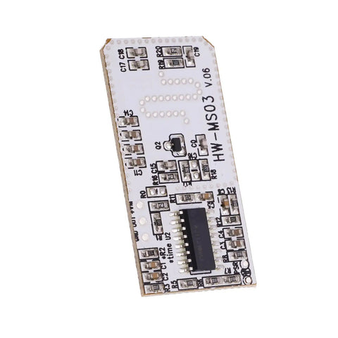 Microwave Sensing Module For Garage Lighting And Building Automation, Compact Single Board Motion Detector, white PCB module