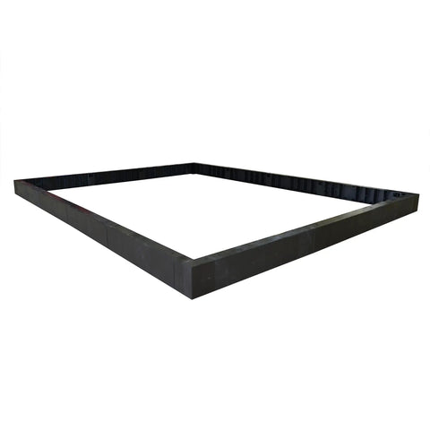 EcoGrow 6 Foot By 10 Foot Base Kit For Greenhouse With Easy Snap Push Fit Assembly Elevates Up To Five Inches And Heavy Duty UV Protected Resin Frame