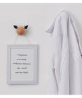 Heavy Duty Wooden Wall Mount Coat Hooks Five Pack Top Shelf Entryway Storage with playful animal design and white coat