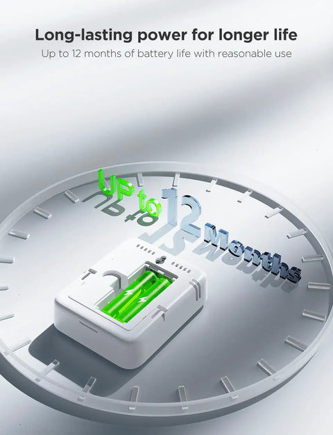 Indoor Hygrometer And Thermometer With Bluetooth App Control, Real Time Temperature And Humidity Readouts, Remote Monitoring And Graphs, Easy Setup, Totally Great For Home, Greenhouse, And Office. Battery life up to 12 months