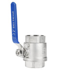 2 Inch 304 Stainless Steel Ball Valve Featuring An Isolated Sealing Surface And Female Thread Full Port Configuration for water and oil systems.